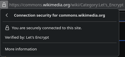 Thanh địa chỉ trình duyệt Firefox hiển thị biểu tượng ổ khoá khi truy cập trang HTTPS